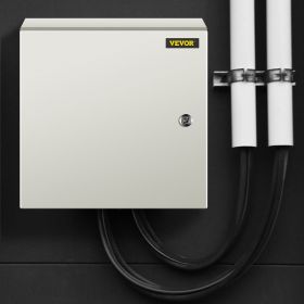 NEMA Steel Enclosure, 16 X 16 X 8'' NEMA 4X Steel Electrical Box, IP66 Waterproof & Dustproof, Outdoor/Indoor Electrical Junction Box, With Mount (Option: Grey)